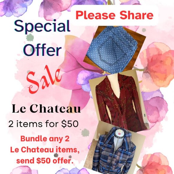 Le Chateau Blue and Brown Blazer with Plaid Pattern Tartan Biker Rocker - Picture 2 of 16